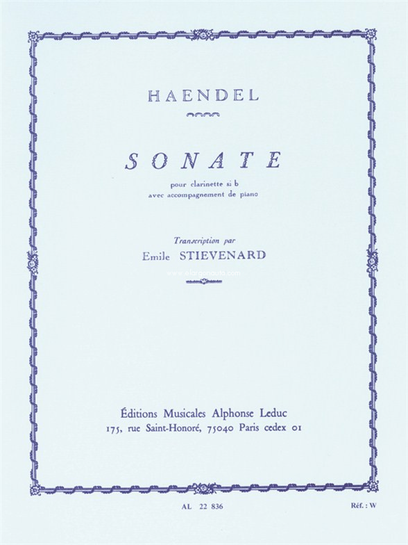 Sonata In B Flat, Clarinet and Piano