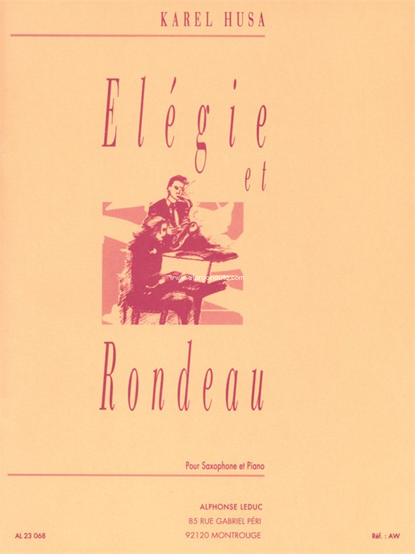 Elegie Et Rondeau -Saxo Orch., Saxophone and Piano