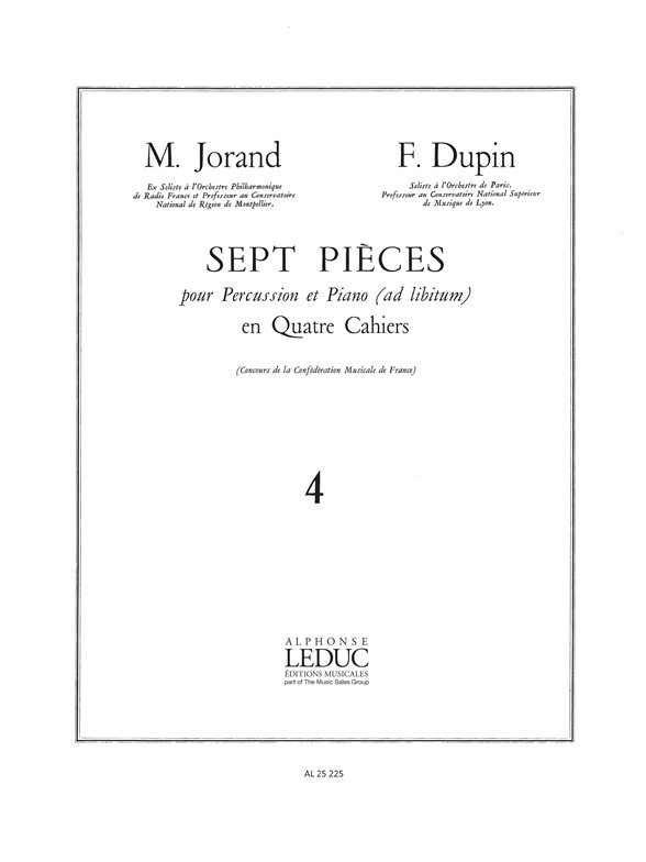 7 Pieces Vol.4 - Varietes, Percussion and Piano