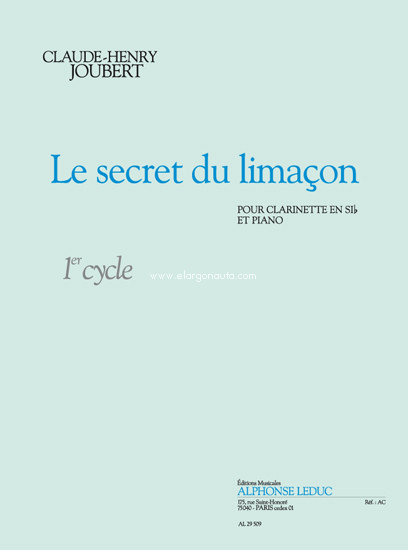Secret du Limaçon, clarinet et piano