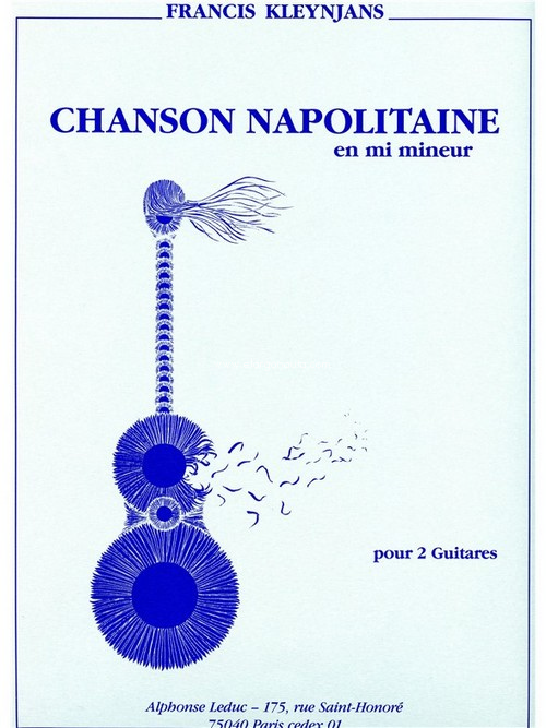 Chanson napolitaine Op.113 in E minor, pour guitare