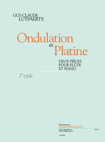 Ondulation et platine (cycle 1): 2 pièces pour flûte et piano, Flute and Piano