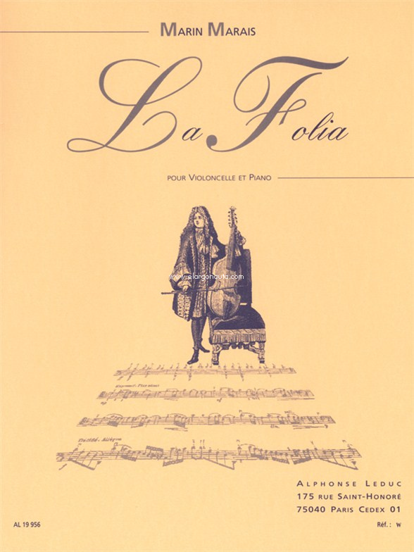 La Folia, pour violoncello et piano. 9790046199561