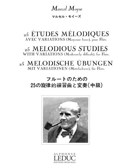25 études mélodiques avec variations (moyenne force), pour flûte