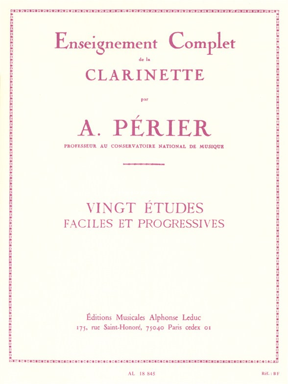 20 Etudes Faciles & Progressives, Clarinet