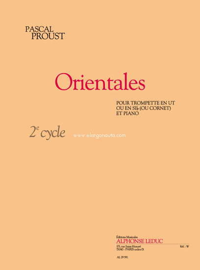 Orientales, Trumpet [or Cornet] and Piano. 9790046295911
