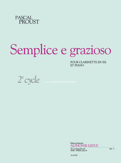 Semplice E Grazioso, Clarinet and Piano
