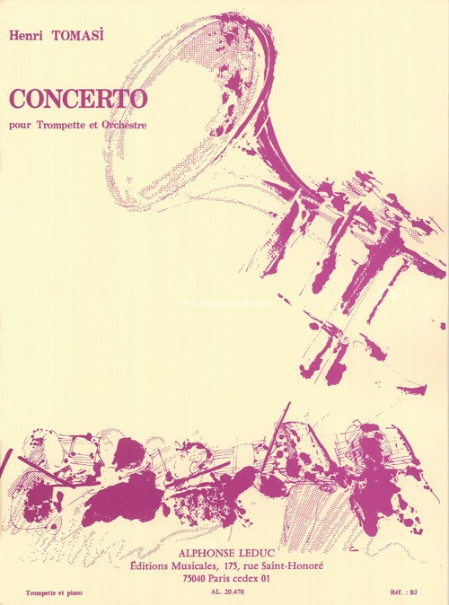 Concerto pour trompette et orchestre, piano reduction. 9790046204708