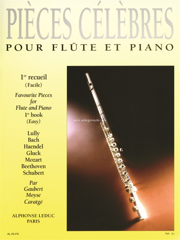 Pièces célèbres. Vol. 1, pour flûte et piano. 9790046254765
