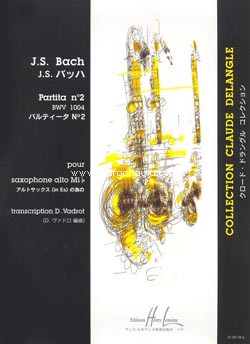 Partita nº 2, BWV 1004, Alto Saxophone