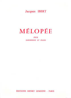 Mélopée, pour saxophone et piano