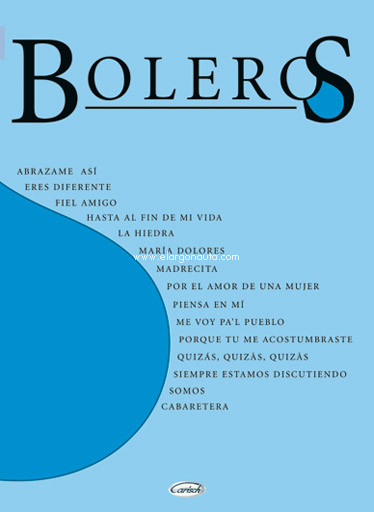 Boleros (voz, piano, guitarra). 9788872070819