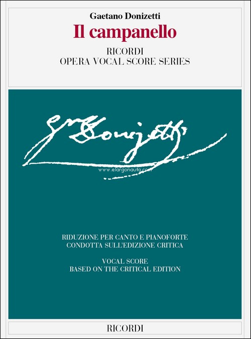 Il campanello, Vocal and Piano Reduction