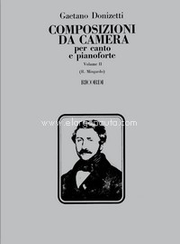 12 Composizioni Da Camera - Volume II, Vocal and Piano