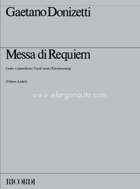 Messa Di Requiem, Vocal and Piano