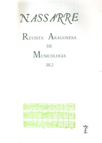 Nassarre 3-2. Revista Aragonesa de Musicología