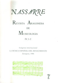 Nassarre 4-1/2. Revista Aragonesa de Musicología