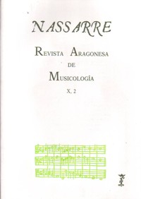 Nassarre 10-2. Revista Aragonesa de Musicología