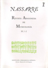 Nassarre 15-1/2. Revista Aragonesa de Musicología