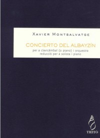Concierto del Albayzín, per a clavicèmbal (o piano) i orquestra, reducció per a solista i piano