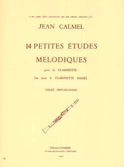 14 petites études mélodiques pour la clarinette (ou pour la clarinette basse)