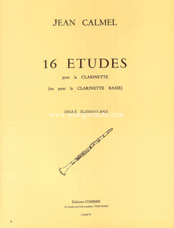 16 études pour la clarinette (ou pour la clarinette basse)