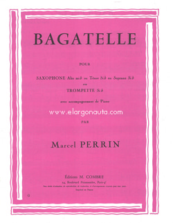 Bagatelle, pour Saxophone (ou Trompette) et Piano. 43508