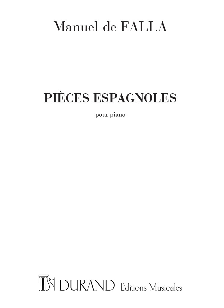 Pièces Espagnoles, pour piano. 9790044034376