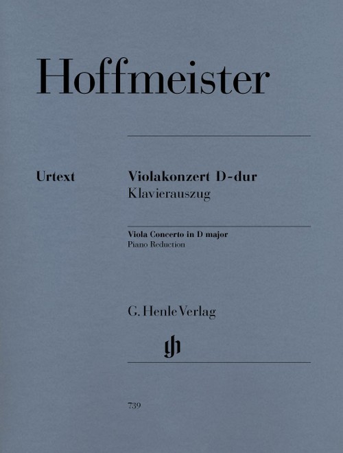Viola Concerto in D major. Piano Reduction