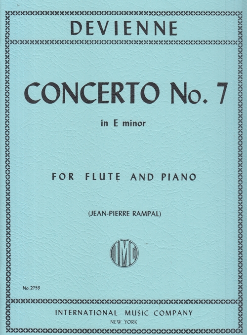 Concerto No. 7 in E minor, for Flute and Piano. 9790220421426