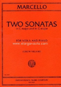 Two Sonatas G major & C major, for viola and piano