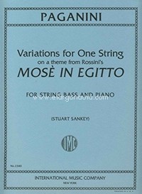 Variations on One String on A, for String Bass and Piano