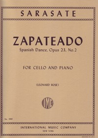Zapateado, opus 23, No. 2, for Cello and Piano. 46933
