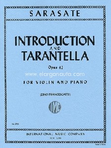 Introduction & Tarantella op. 43, for violin and piano. 9790220421006