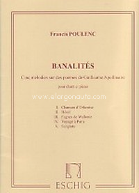 Banalités, soprano voice and piano