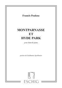 Montparnasse And Hyde Park, Soprano or Tenor Voice and Piano