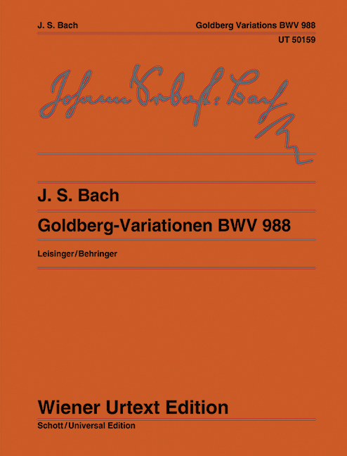 Goldberg Variations BWV 988 = Goldberg-Variationen (Klavierübung IV) BWV 988