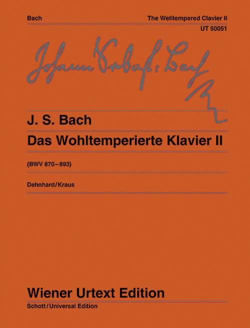 Das Wohltemperierte Klavier II (BWV 870-893) = The Welltempered Clavier II