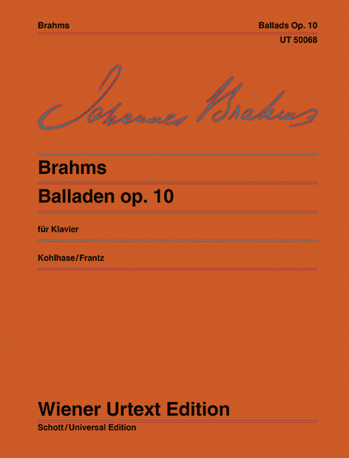 Balladen, op. 10, for Piano. 9783850550673