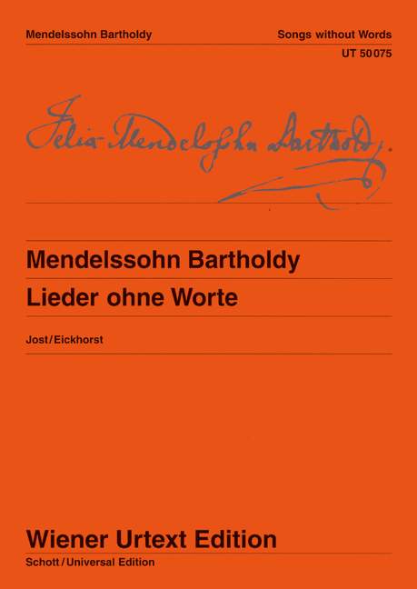 Lieder ohne Worte = Songs Without Words, Piano. 9783850550741