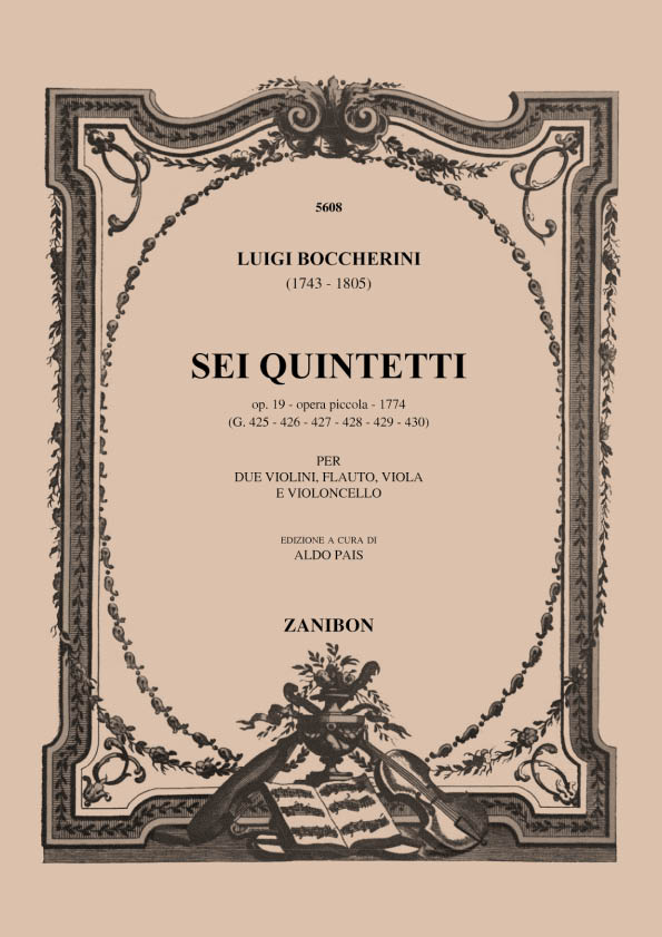 6 Quintet Op. 19 (1797) Opera Piccola: Per Flauto, 2 Violini, Viola, Violoncello - Parti. 9790520011662