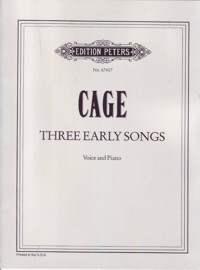 Three Early Songs, for voice and piano. 9790300739632