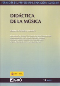 Música: Didáctica de la música. Formación del profesorado. Educación secundaria