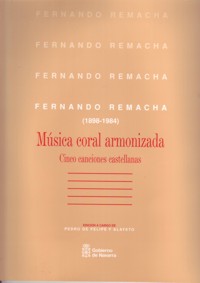Música coral armonizada: Cinco canciones castellanas (SATB y piano)