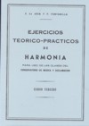 Estudios de harmonía, curso 3: Ejercicios teórico-prácticos de harmonía para uso de las clases del Conservatorio de Música y Declamación