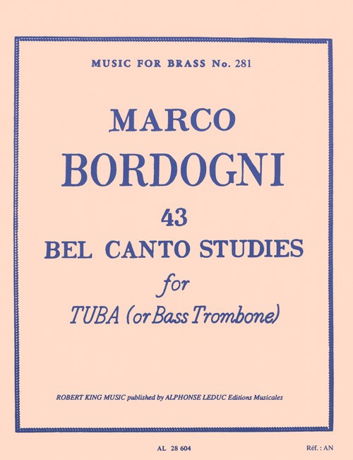 43 Bel Canto Studies for Tuba (or Bass Trombone). 9790046286049