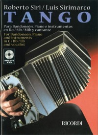 Tango, para bandoneón, piano e instrumentos en Do, Si b, Mi b, y cantante