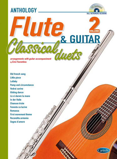 Anthology Classical Duets Vol. 2: Flute & Guitar. 14 arrangements with piano accompaniment. 9788850726059