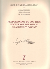 Responsorios de los tres nocturnos del oficio "In Nativitati Domini". 9790801219275