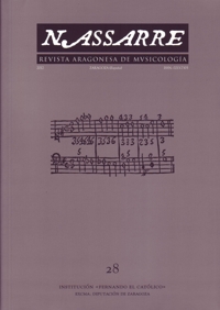 Nassarre 28. Revista Aragonesa de Musicología